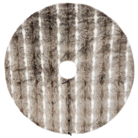 Snow Mink 60" Faux Fur Christmas Tree Skirt