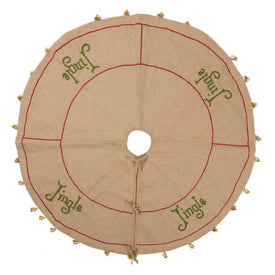 Burlap Jingle Collection 60" Christmas Tree Skirt