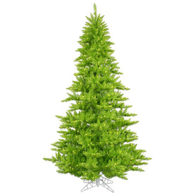 3' Pre-Lit Lime Fir Artificial Christmas Tree with 100 Lime LED Lights