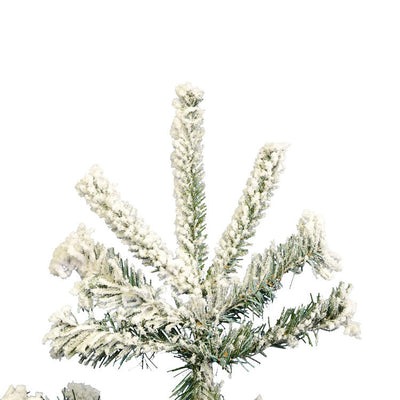 8.5' Unlit Flocked Sierra Fir Slim Artificial Christmas Tree