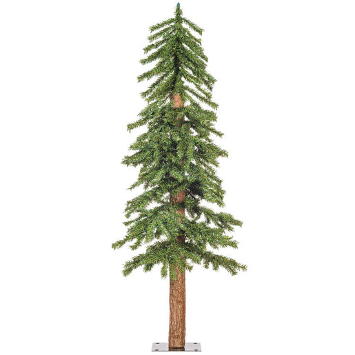 4' Unlit Natural Bark Alpine Artificial Christmas Tree