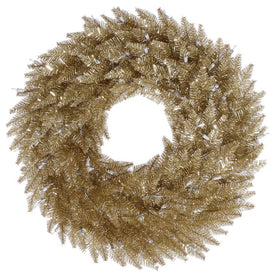 24" Unlit Champagne Fir Artificial Christmas Wreath