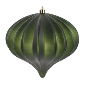 5.5" x 5.7" Moss Green Matte Onion Christmas Ornaments 3 Per Bag