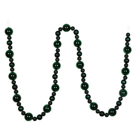 9' Midnight Green Assorted Ball Garland