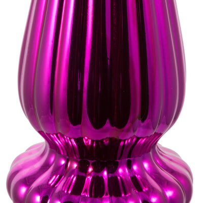 14" Fuchsia Shiny Finial Drop Christmas Ornaments 2 Per Bag