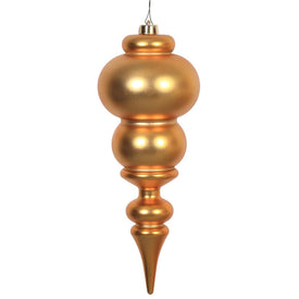 14" Antique Gold Matte Finial Ornament