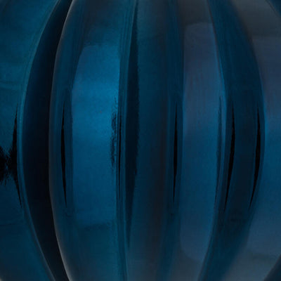 5.5" x 5.7" Midnight Blue Shiny Onion Christmas Ornaments 3 Per Bag