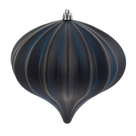 5.5" x 5.7" Midnight Blue Matte Onion Christmas Ornaments 3 Per Bag
