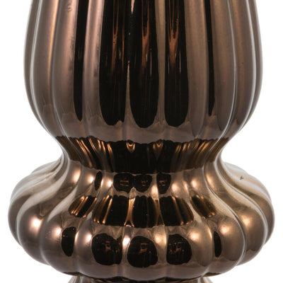 14" Chocolate Shiny Finial Drop Christmas Ornaments 2 Per Bag