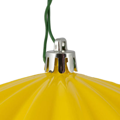 5.5" x 5.7" Yellow Shiny Onion Christmas Ornaments 3 Per Bag