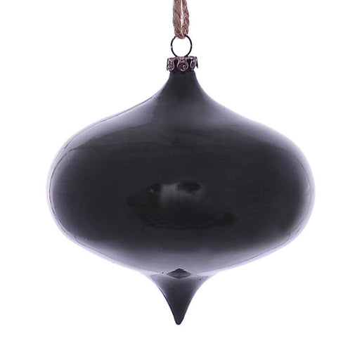 4" Moss Green Wood Grain Onion Ornaments 6 Per Pack
