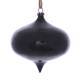 4" Moss Green Wood Grain Onion Ornaments 6 Per Pack