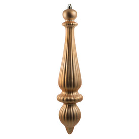 14" Copper/Gold Matte Finial Drop Christmas Ornaments 2 Per Bag