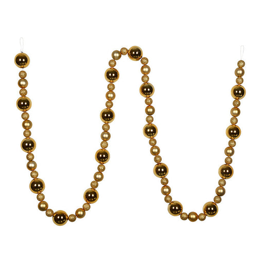 9' Copper/Gold Assorted Ball Garland