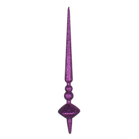 18" Plum Glitter Cupola Finial