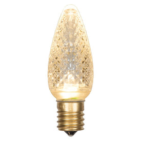Replacement Sunny Warm White C9 Faceted LED Bulbs 25-Pack