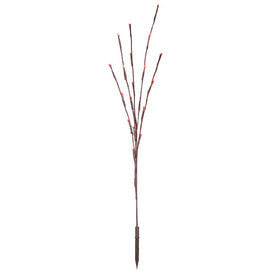 60-Count Red Wide-Angle LED Twig Light Set on Brown Wire 3-Pack