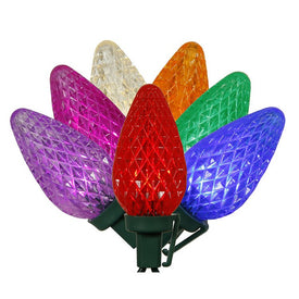 25-Count Multi-Color C9 LED Christmas Light Strand on 16' Green Wire