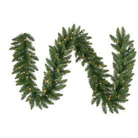 50' x 12" Pre-Lit Camden Fir Artificial Christmas Garland with 400 Warm White LED Lights