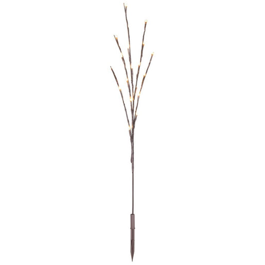 60-Count Warm White Twinkle Wide-Angle LED Twig Light Set on Brown Wire 3-Pack