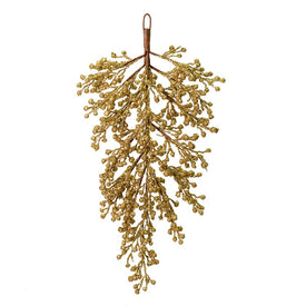 33" Gold Glitter Berry Outdoor Door Swag