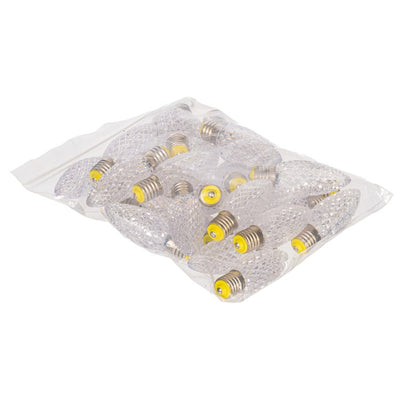 Vickerman C9 LED Warm White Faceted Replacement Bulb, bag of 25