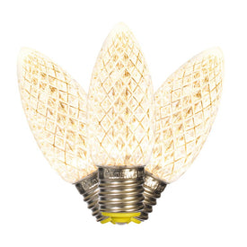 Vickerman C9 LED Warm White Faceted Replacement Bulb, bag of 25