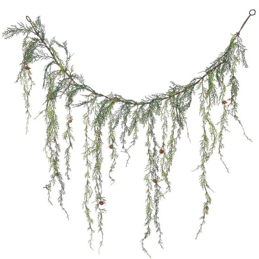 4' Unlit Weeping Cedar Artificial Christmas Garland