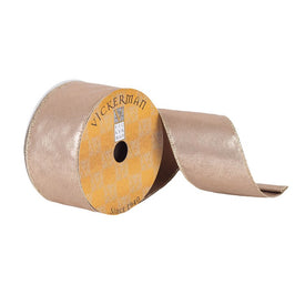 2.5" x 10 Yards Champagne Crackle Shimmer Ribbon