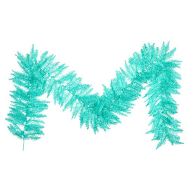 9' x 14" Unlit Aqua Fir Artificial Christmas Garland