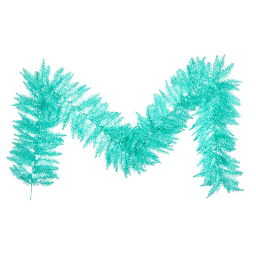 9' x 14" Unlit Aqua Fir Artificial Christmas Garland