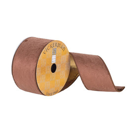 2.5" x 10 Yards Chocolate Dupion Ribbon