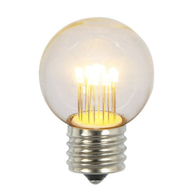 Replacement Warm White G50 Transparent LED E26 Light Bulbs 5-Pack