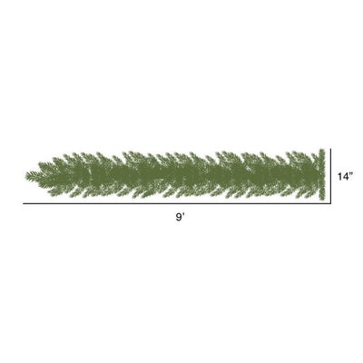Vickerman 9' x 14" Camdon Fir Artificial Christmas Garland, Unlit