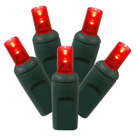 70-Count Red Twinkle Wide-Angle LED Christmas Light Strand on 35' Green Wire