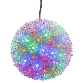 6" Starlight Sphere Christmas Ornaments with Multi-Colored Wide Angle LED Lights