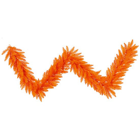 9' x 14" Unlit Orange Fir Artificial Christmas Garland