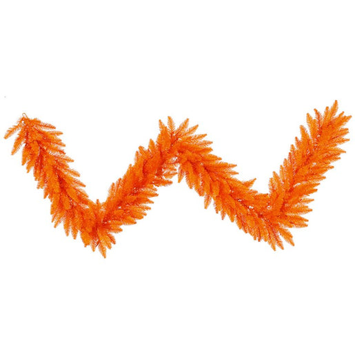 9' x 14" Unlit Orange Fir Artificial Christmas Garland