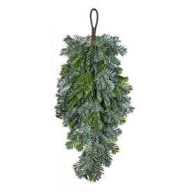 12" x 27.5" Unlit Medford Pine Artificial Teardrop