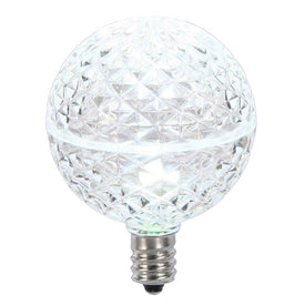Replacement Cool White G50 Faceted LED Bulbs 10-Pack