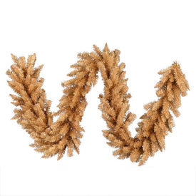 9' x 14" Unlit Gold Fir Artificial Garland
