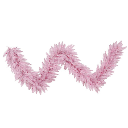 9' x 14" Unlit Pink Fir Artificial Christmas Garland