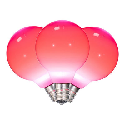 Replacement Pink G40 Ceramic LED Bulbs 25-Pack