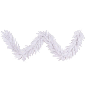 Vickerman 9' White Fir Artificial Christmas Garland, Unlit