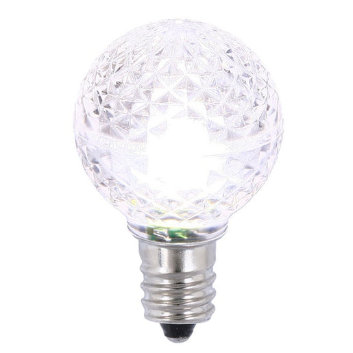 Replacement Pure White G30 Faceted LED Bulbs 25-Pack