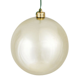 10" Champagne Shiny Ball Ornament