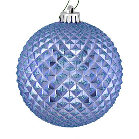 6" Periwinkle Durian Glitter Balls 4 Per Bag