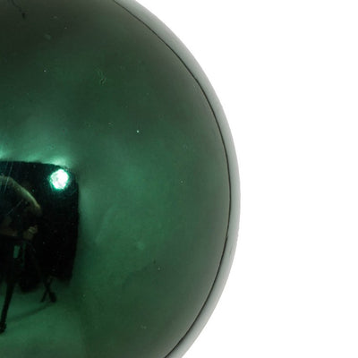 6" Midnight Green Candy Ball Ornaments 4-Pack