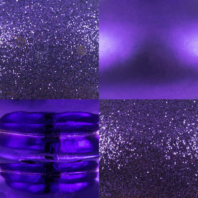 7" Purple Four-Finish Finial Christmas Ornaments 8 Per Box