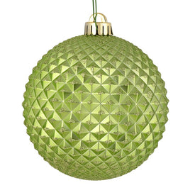 6" Celadon Durian Glitter Balls 4 Per Bag